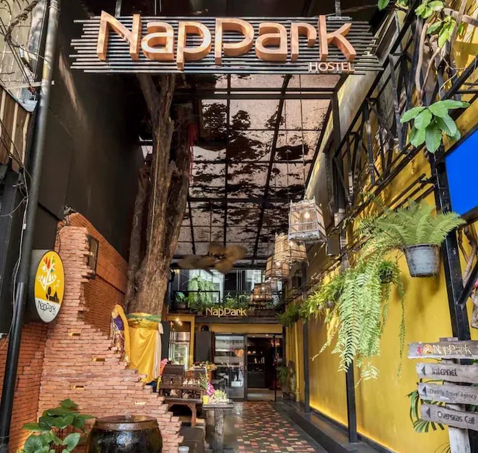 NapPark hostel entrance